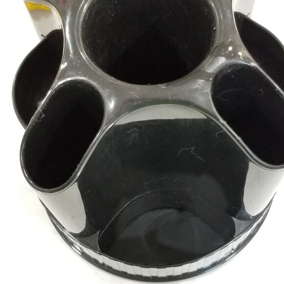 Rotating organizer for desktop supplies or art supplies mfg by SDI vintage black - Picture 6 of 9